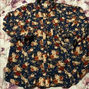 Faded Glory Floral print shirt.
